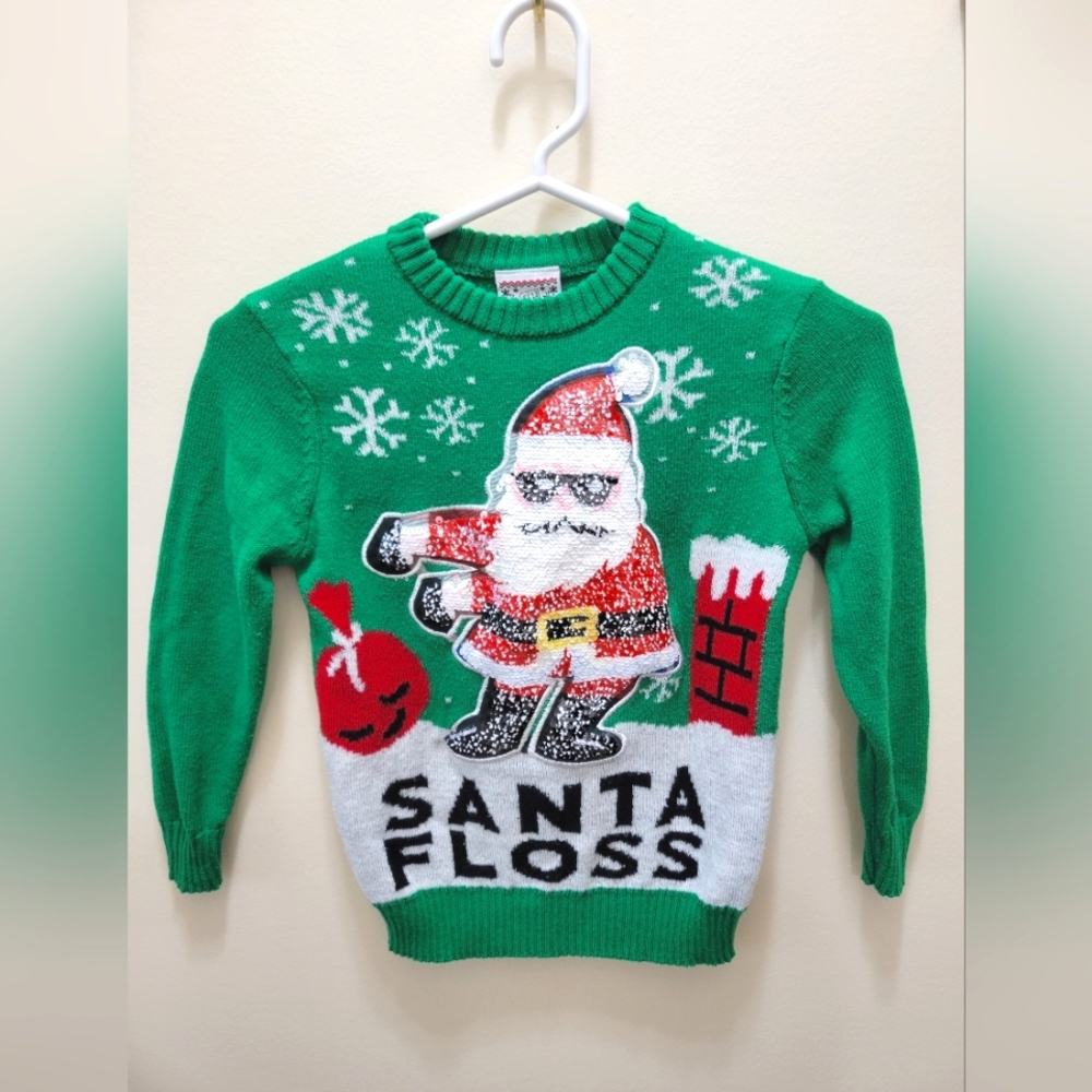 FLOSSING SANTA UGLY SWEATER!